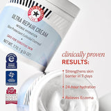 First Aid Beauty Ultra Repair Cream - Intense Hydration Colloidal Oatmeal, Miracle Skin Barrier Protection, 14 oz