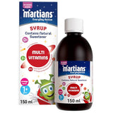 Martians Everyday Active Multivitamins Syrup for Kids 1+ Years - Energy & Immunity Support - No Added Sugar, Gluten & Lactose Free - 150ml