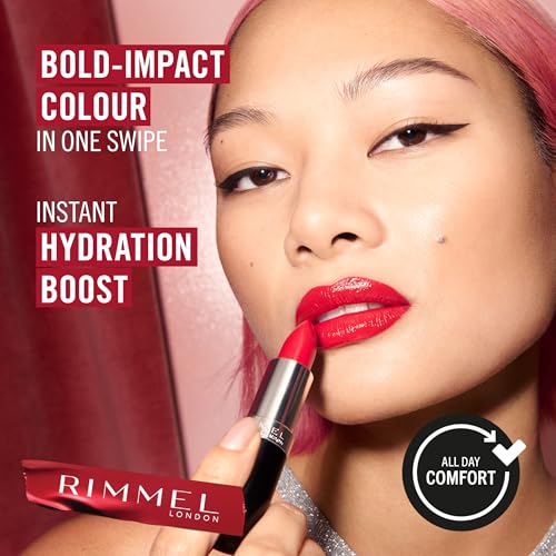 Rimmel London Lasting Finish Lipstick - 086 Sugar Plum - Long-Lasting & Highly Pigmented