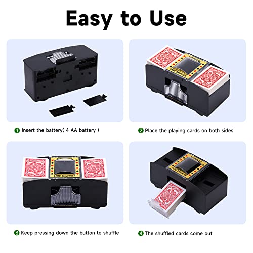 Unniweei Electric Automatic Card Shuffler (Up to 6 Decks)