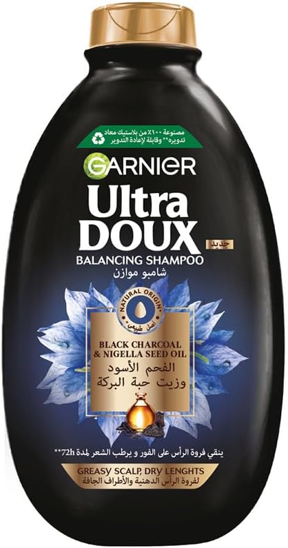 Garnier Ultra Doux Black Charcoal & Nigella Oil Detox Shampoo