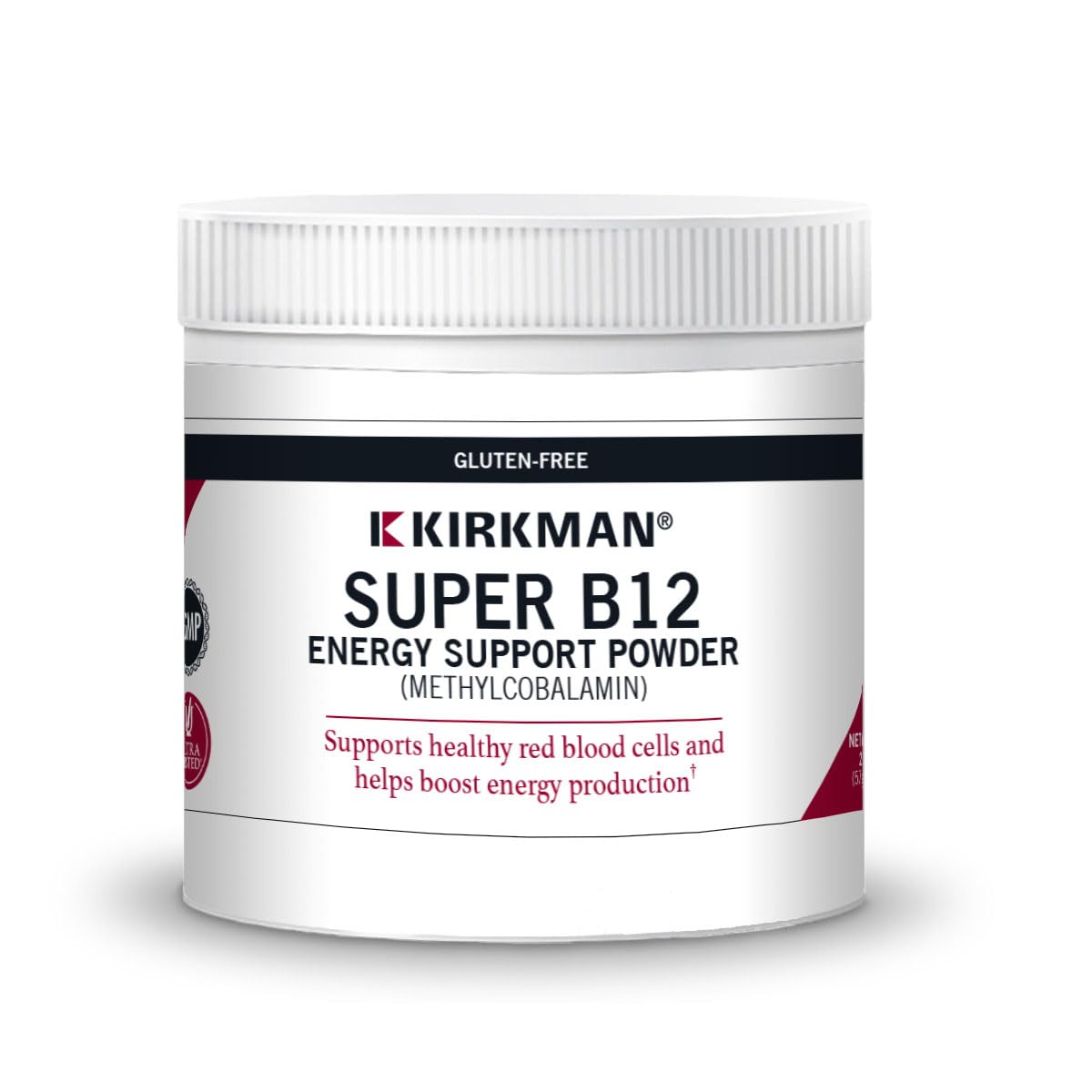 Kirkman Methylcobalamin Powder 2 oz - Pure Vitamin B12 for Methylation Support