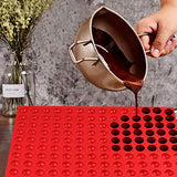 Palksky Semi Sphere Small Round Silicone Mold for Ganache, Jelly, Caramels, Cookies & Pet Treats Baking - 140 Cavity