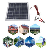 50W Jiawu Monocrystalline Portable Solar Panel - Battery Clips for RV & Boat