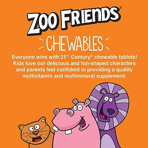 21st Century Zoo Friends Extra C Chewable Tablets - 60 Count