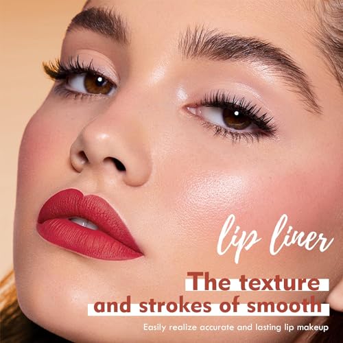 YelaJoy 12PCS Matte Lip Liner Set Waterproof High Pigmented Creamy Long Lasting Lip Makeup