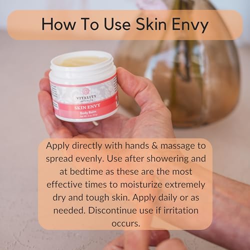 Vitality Extracts Skin Envy Balm - All Natural Moisturizer with Beeswax & Vitamin A
