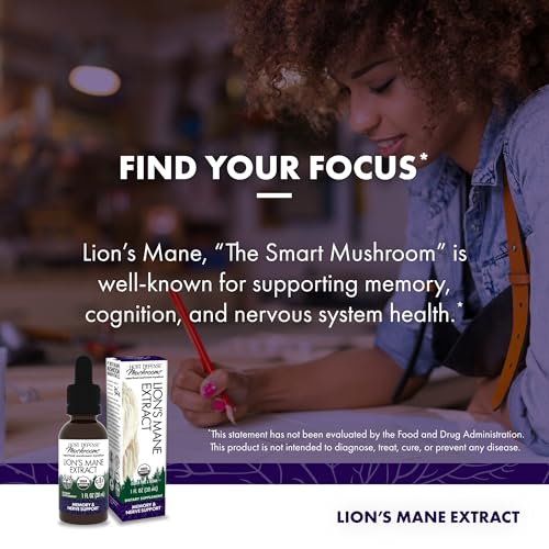 Fungi Perfecti Lion's Mane Liquid Extract for Memory & Nerve Support, 30ml