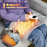 DHB tech Electric Physiotherapy Heating Pad - Back Pain & Cramps Relief (12x24in)