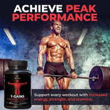 Anabolic Booster & Muscle Builder for Men, Total GAINS Muscle Growth & Estrogen Blocker for Men, Ashwagandha Shilajit for Men, Fadogia Agrestis Tongkat Ali for Men, HGH Supplements for Men, 120 Count
