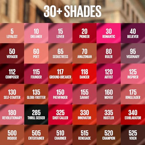 Maybelline Super Stay Matte Ink Liquid Lipstick - 16H Wear - Hustler - Red Brown