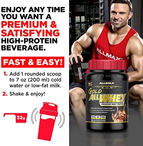 ALLMAX, GOLD ALLWHEY®, Premium Whey Protein, Chocolate, 5 lbs (2.27 kg)