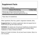 Swanson Mega Tribulus Extract - 250mg, 120 Capsules - Natural Male Support