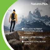 NaturesPlus, Hema-Plex, Iron with Essential Nutrients for Healthy Red Blood Cells , 60 Slow-Release Tablets