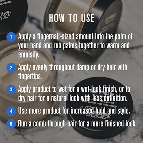 Baxter California Clay Pomade - Firm Hold Matte Texture Hair Styling Product