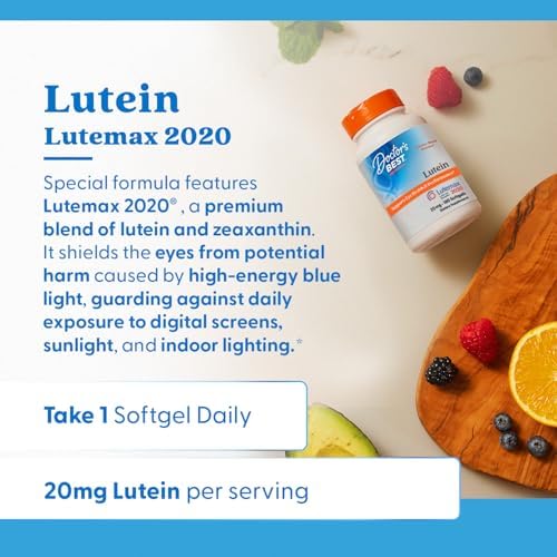 Doctor's Best, Lutein, Lutemax 2020, 20 mg, 180 Softgels