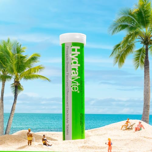 Hydralyte Effervescent Electrolyte Tablets - Pineapple Breeze Flavor, 20 Count