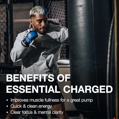 RAW Essential CHARGED Pre-Workout Powder - Rathberry Blue (25 Servings)
