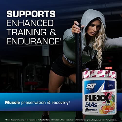 GAT Sport Flexx EAAs + Hydration Supplement, Beach Blast, 30 Servings