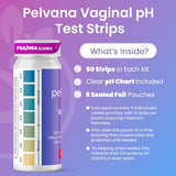 Pelvana pH Test Strips for Women - Monitor Intimate Health, 50 Count