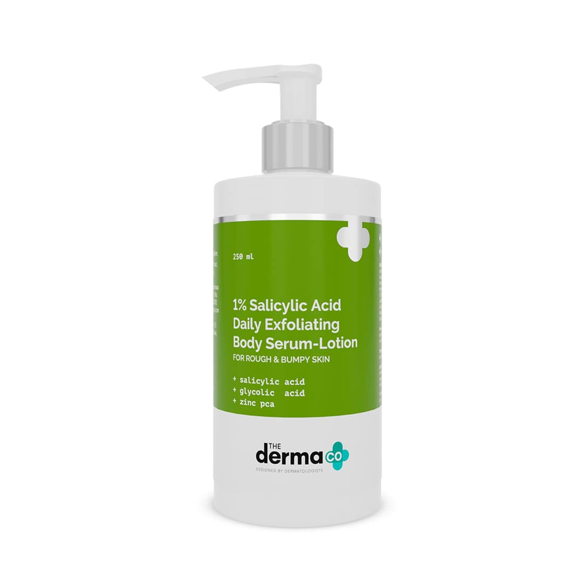 The Derma Co 1% Salicylic Acid Daily Exfoliating Body Serum Lotion for Rough & Bumpy Skin 250 ml