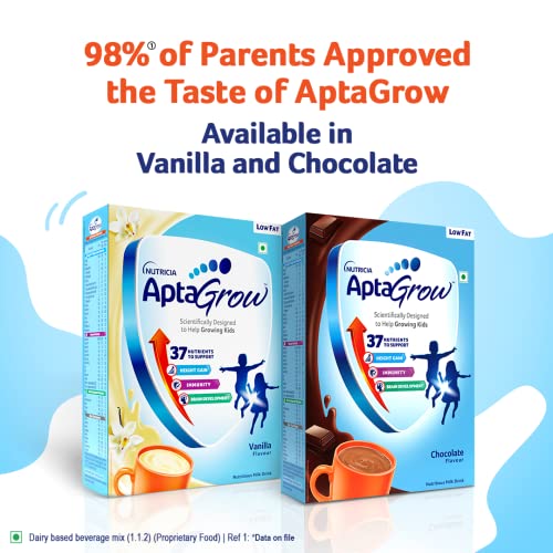 AptaGrow Kids Milk Drink Powder - Vanilla, 400g | Height, Immunity & Brain Development