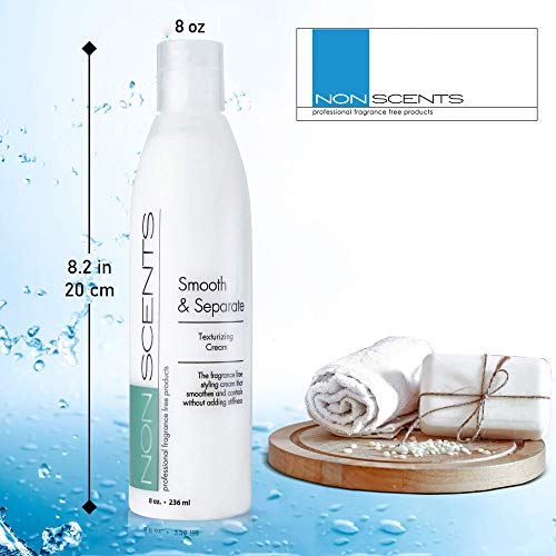 Nonscents Smooth & Separate Fragrance-Free Texturizing Cream – Curl Defining Thermal Protector