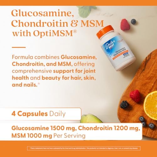 Doctor's Best, Glucosamine Chondroitin MSM, 120 Veggie Capsules