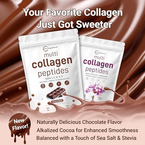 Micro Ingredients Multi-Collagen Protein Powder: Type I, II, III, V, X - 2 lbs