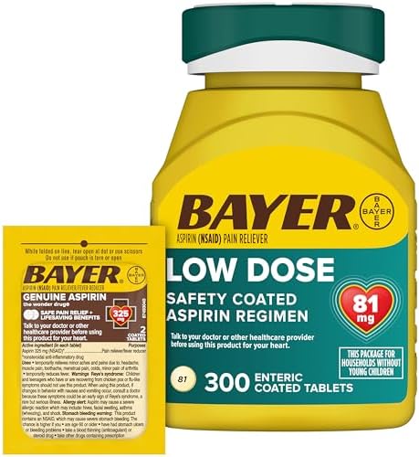 Bayer Aspirin: 300ct 81mg + 2ct Travel Pack 325mg