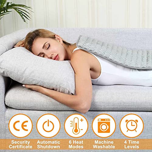Premium Electric Heating Pad for Back & Shoulder Pain Relief (12"x24")
