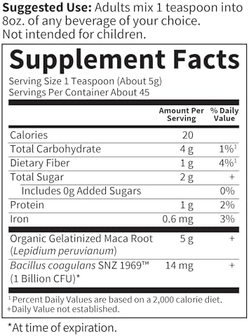 Garden of Life MyKind Organics Maca Root Powder - Energy Boost, Fair Trade & Organic