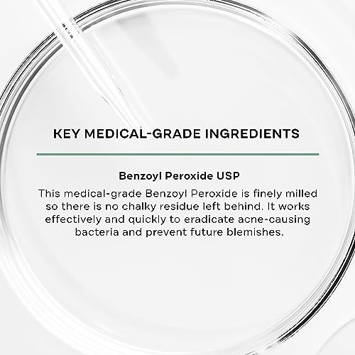 Replenix 5% Benzoyl Peroxide Wash - Advanced Acne Cleanser for Face & Body - 6.7 Oz