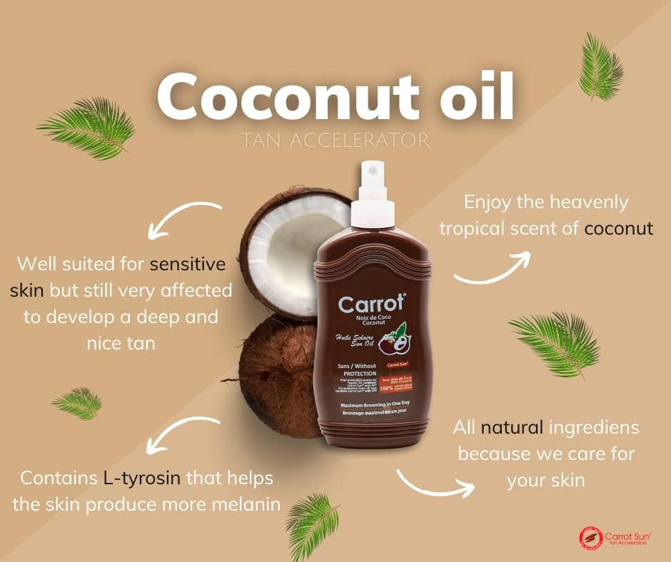 Carrot Sun Coconut Tanning Oil Spray - 200ml