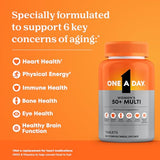 One A Day Women’s 50+ Multivitamin, 200 Tablets, Immune, Calcium, Iron & More, Excellent for Older Adults