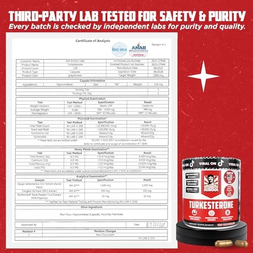 Turkesterone 15,000mg [Max Potency] + BioPerine® for High Absorption Supplement with Tongkat Ali - Increase Lean Muscle Growth & Recovery, Drive & Stamina - USA Made & Non GMO - 120 V Capsules