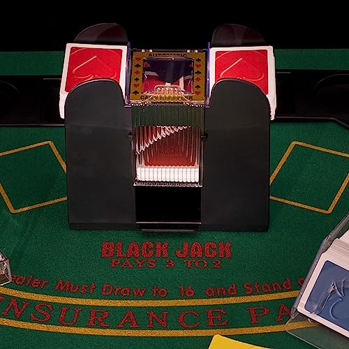 Trademark Poker Manual 2-Deck Card Shuffler