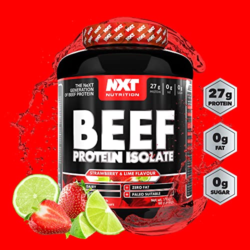 NXT Nutrition Beef Protein Isolate - Strawberry & Lime 1.8kg High Amino Acids