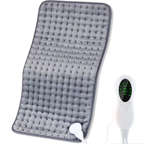 DMG Electric Heating Pad for Back & Cramp Relief (12"x24") - Moist/Dry Heat