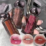Moisturizing Lip Gloss with Hyaluronic Acid - High Shine, Non-Sticky, Silky Smooth Formula - Spring Mountain Sweet Peach