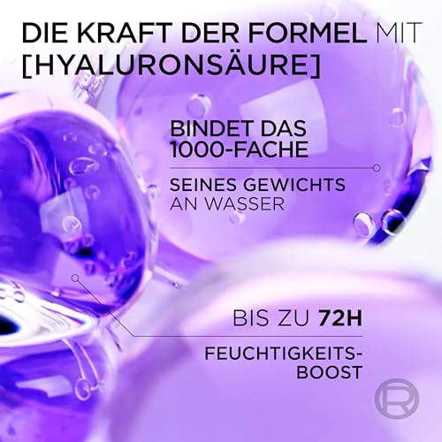 L'Oréal Paris Elvital Hydra Hyaluronic Moisturising XXXL Hyaluronic Shampoo for Shiny Hair, 1000 ml