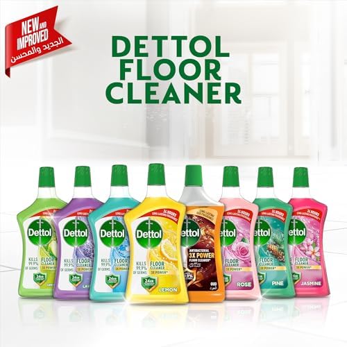 Dettol Antibacterial Power Floor Cleaner (Fresh Lemon, 900ml)