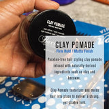 Baxter California Clay Pomade - Firm Hold Matte Texture Hair Styling Product