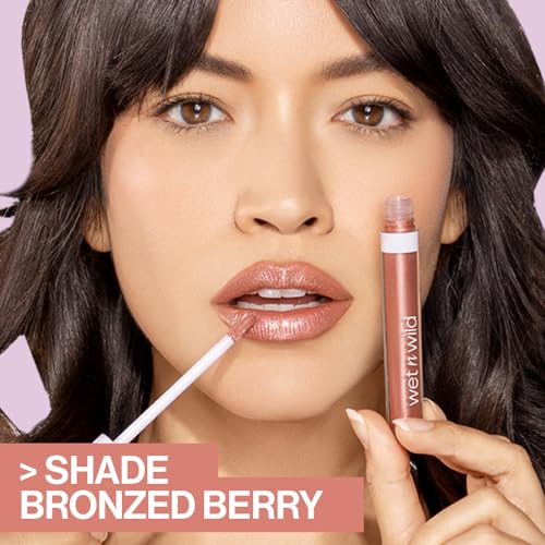 Wet n Wild Mega Slicks Lip Gloss - Long-Lasting, Hyaluronic Acid, High Shine, Crystal Clear