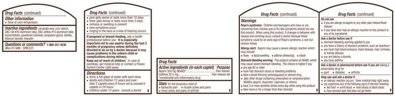 Bayer Back & Body Extra Strength Aspirin 500mg