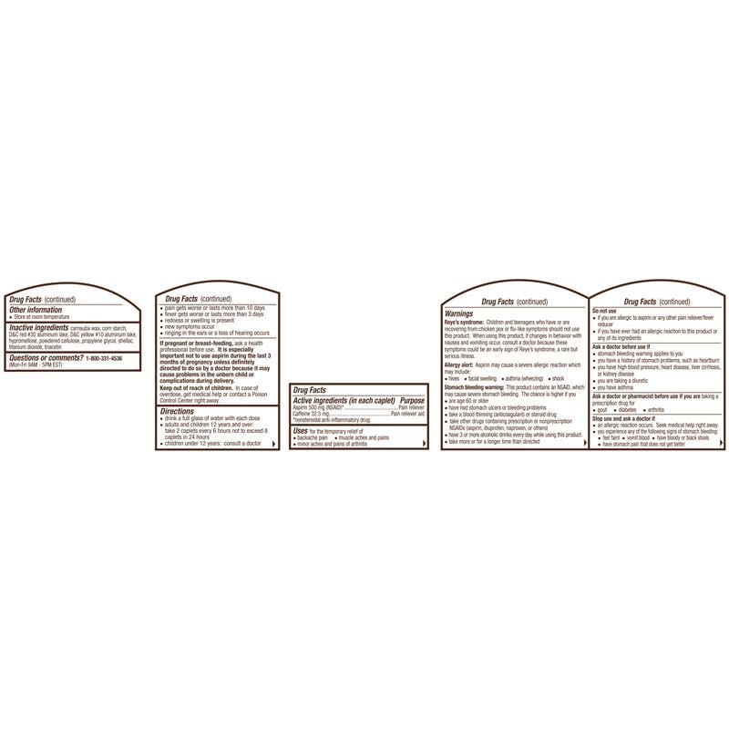 Bayer Back & Body Extra Strength Aspirin 500mg