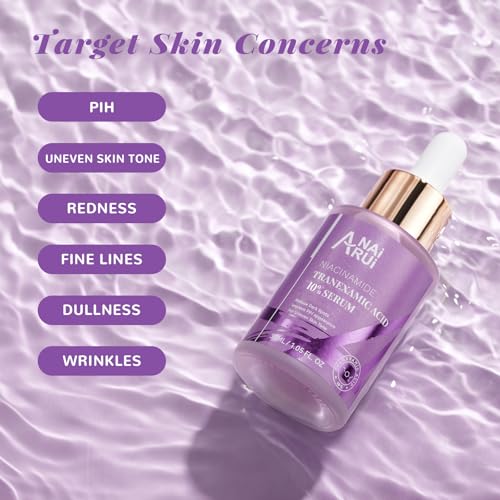 ANAiRUi 10% Tranexamic Acid Serum - Hyperpigmentation Treatment with Tranexamic Acid, Niacinamide & Hyaluronic Acid, 30ml