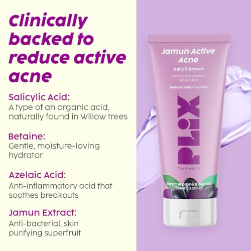 PLIX Jamun Acne Marks Serum & Face Wash Combo | Oil & Breakout Control