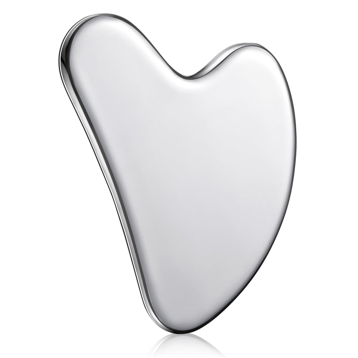 Nuanchu Stainless Steel Gua Sha Facial Tool - Tightens Skin & Reduces Wrinkles - Mother's Day Gift with Travel Pouch