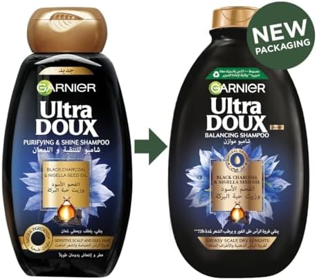 Garnier Ultra Doux Black Charcoal & Nigella Seed Oil Purifying Shampoo